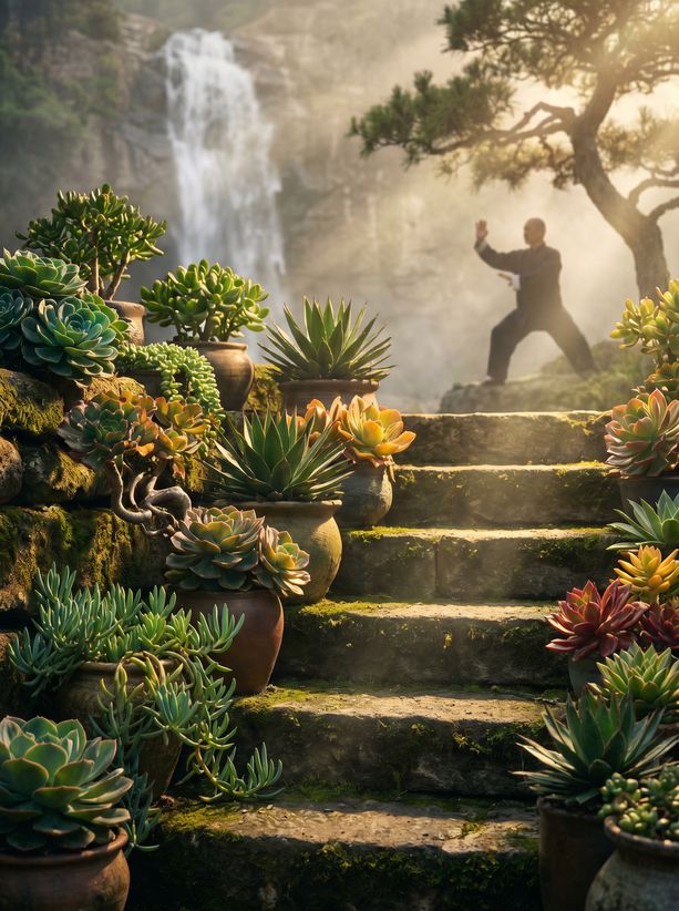 探花植物视频-多肉植物创意组合